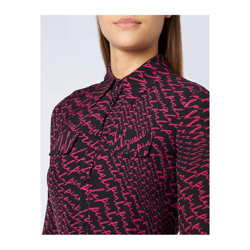 PINKO Black Polyester Dress